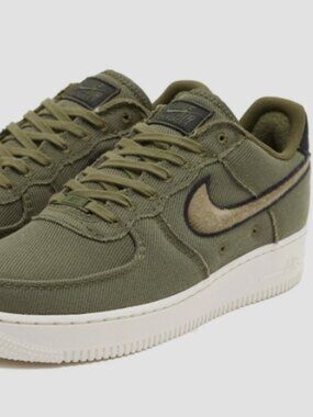 Authentic Nike Air Force 1 Canvas ® Army Olive / Matt "MULTIPLE SIZE"